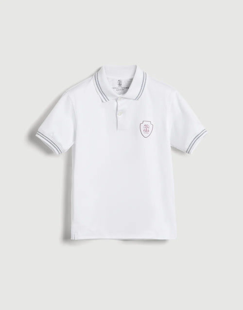 Cotton jersey polo shirt