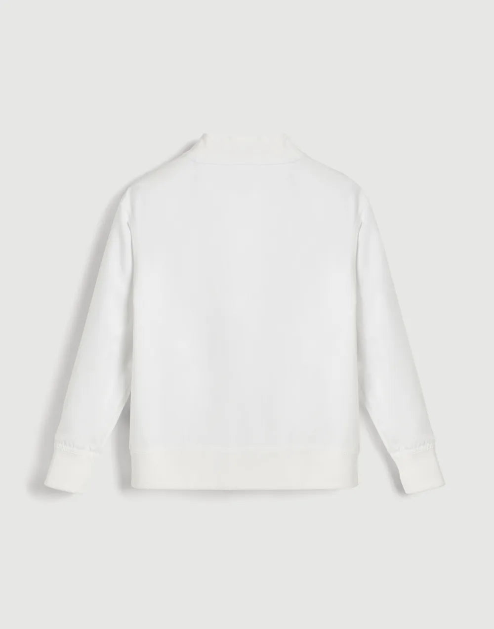 Nylon bomber-style sweatshirt