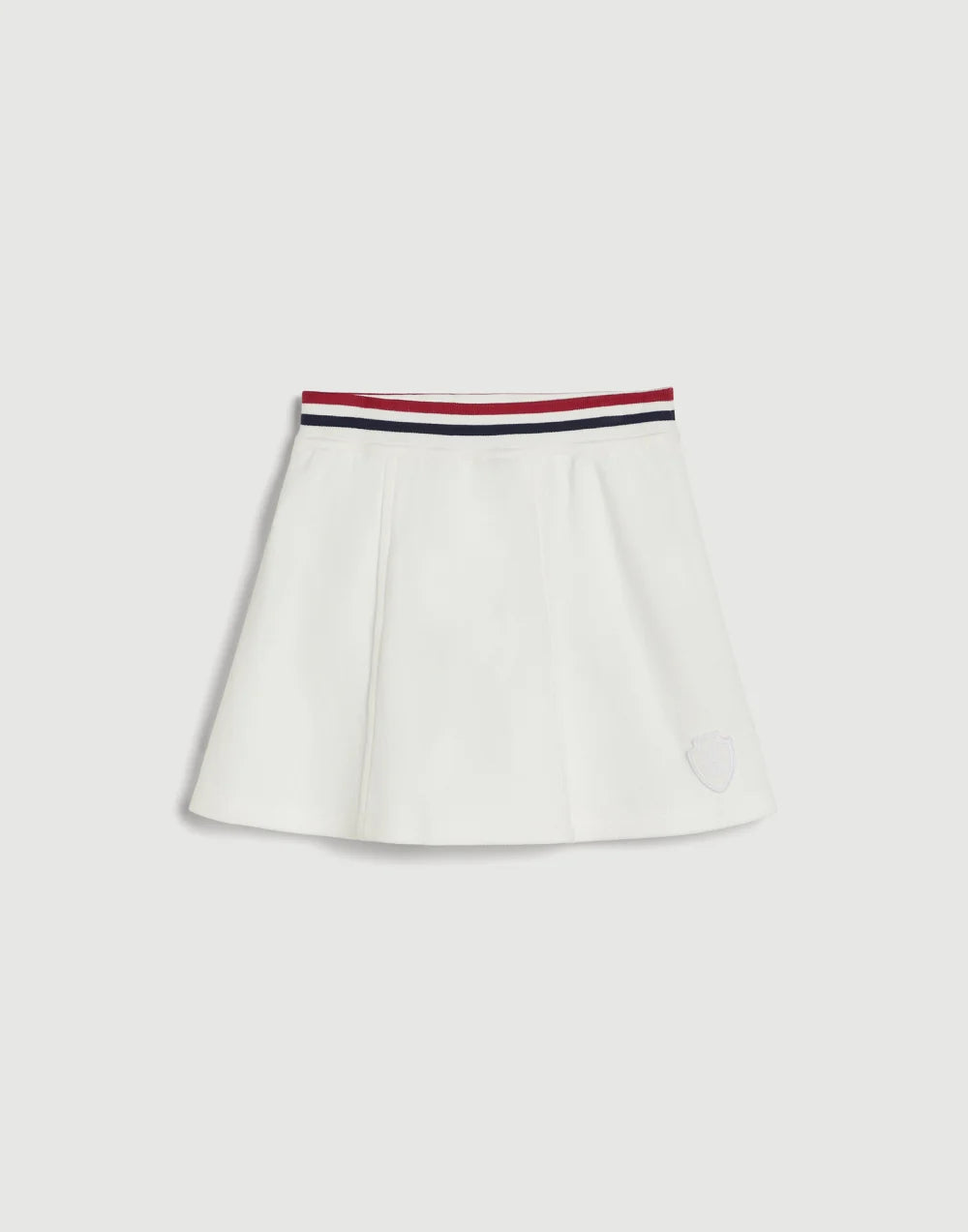 Techno cotton piqué skirt