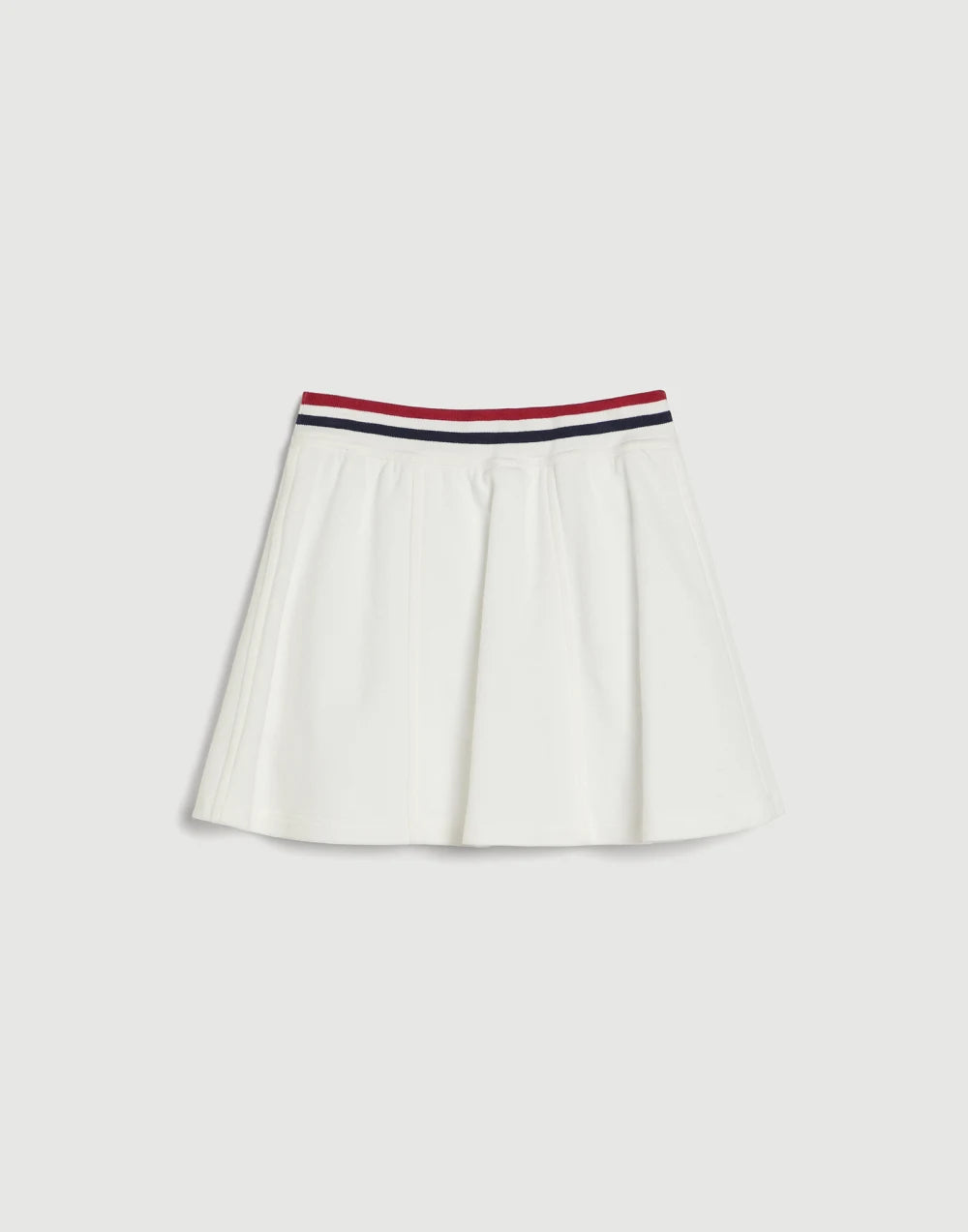 Techno cotton piqué skirt