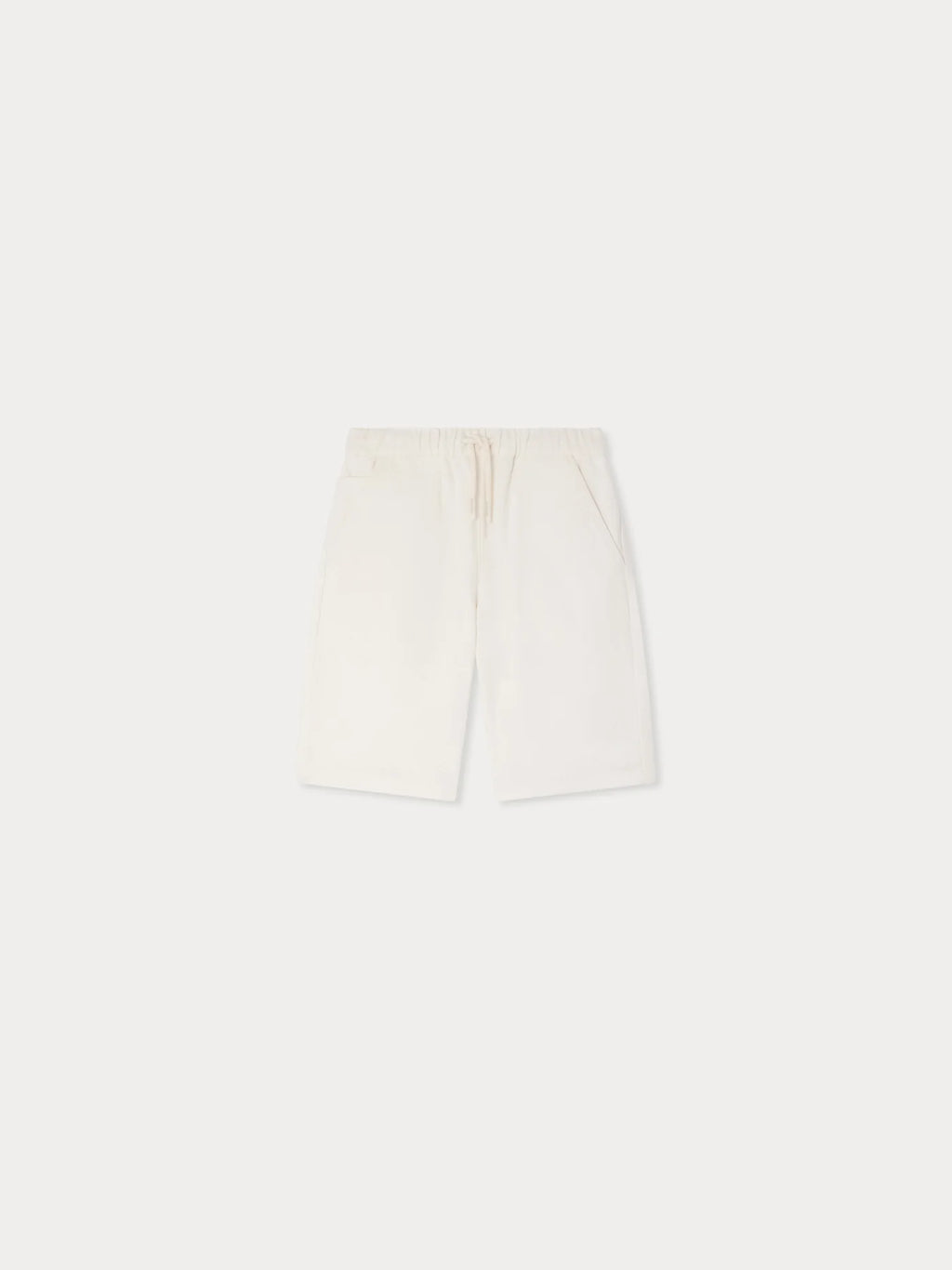 Elgar ecru organic cotton shorts