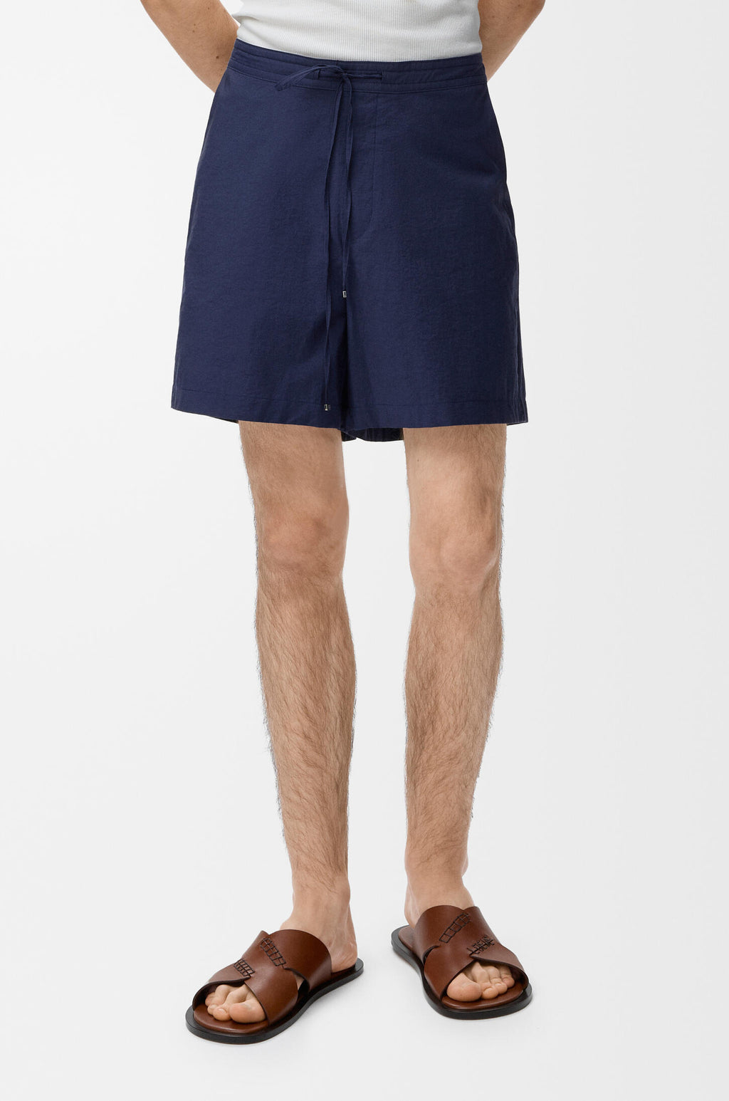 Shorts in cotton blend